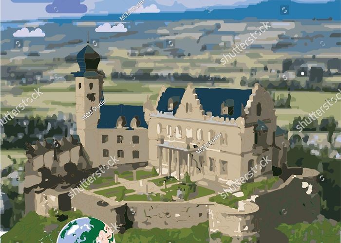 Callenberg Castle Callenberg Castle Schloss Callenberg Hunting Lodge Stock Vector ... photo